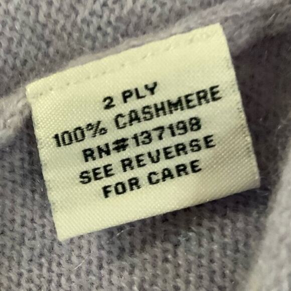 Belle France 2 Ply 100% Cashmere Sweater Womens Medium V-Neck Knit Pullover NWOT - Picture 6 of 7